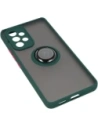 Hurtownia GSM - Etui z uchwytem na palec Bizon Case Hybrid Ring do Galaxy A53 5G, przydymione z ciemnozieloną ramką - BIZ7499 - {ean13} - Hurt