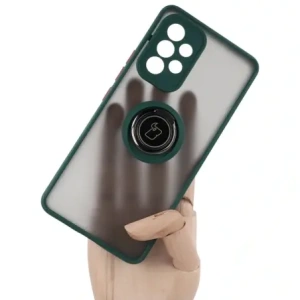 Hurtownia GSM - Bizon Case Hybrid Ring Samsung Galaxy A53 5G fumuriu cu un cadru verde închis - BIZ7499 - {ean13} - Hurt