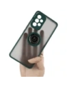 Hurtownia GSM - Etui z uchwytem na palec Bizon Case Hybrid Ring do Galaxy A53 5G, przydymione z ciemnozieloną ramką - BIZ7499 - {ean13} - Hurt