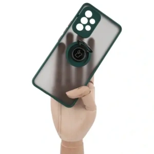 Hurtownia GSM - Bizon Case Hybrid Ring Samsung Galaxy A53 5G fumuriu cu un cadru verde închis - BIZ7499 - {ean13} - Hurt