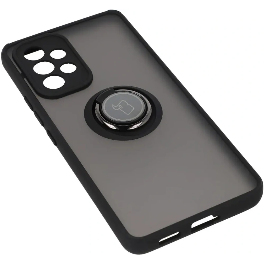 Hurtownia GSM - Bizon Case Hybrid Ring Samsung Galaxy A53 5G fumuriu cu un cadru negru - BIZ1144 - {ean13} - Hurt