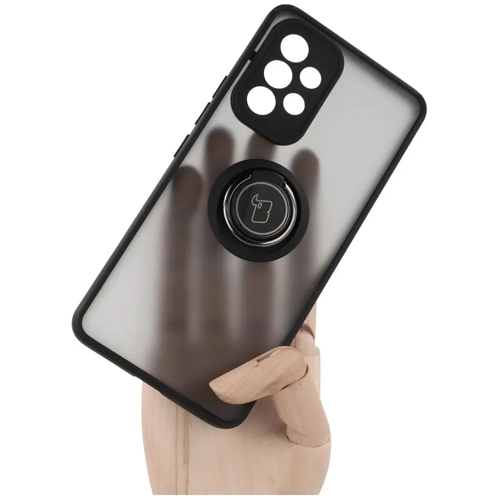 Hurtownia GSM - Bizon Case Hybrid Ring Samsung Galaxy A53 5G füstös fekete kerettel - BIZ1144 - {ean13} - Hurt