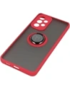 Hurtownia GSM - Etui z uchwytem na palec Bizon Case Hybrid Ring do Galaxy A53 5G, przydymione z czerwoną ramką - BIZ7500 - {ean13} - Hurt
