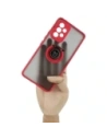 Hurtownia GSM - Etui z uchwytem na palec Bizon Case Hybrid Ring do Galaxy A53 5G, przydymione z czerwoną ramką - BIZ7500 - {ean13} - Hurt