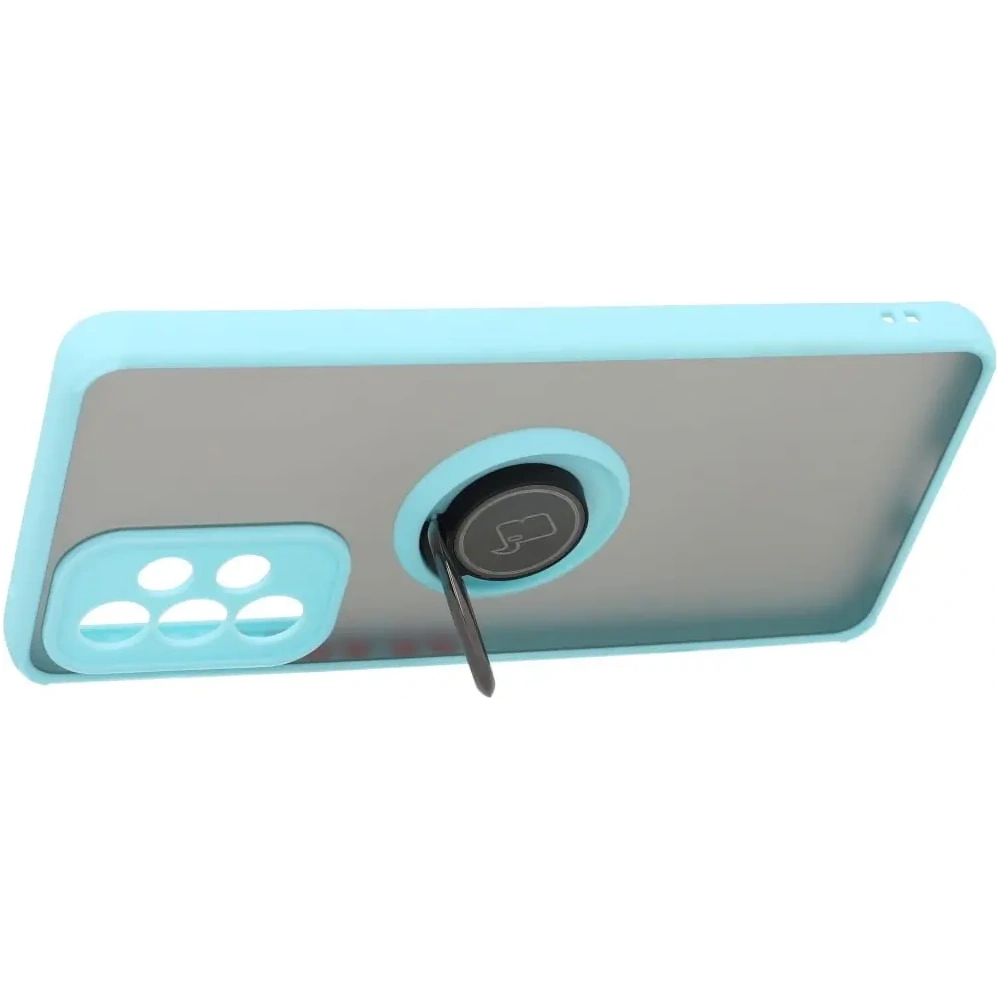Hurtownia GSM - Bizon Case Hybrid Ring Samsung Galaxy A53 5G rauchig mit einem hellblauen Rahmen - BIZ7501 - {ean13} - Hurt