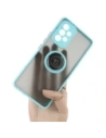 Wholesale Bizon Case Hybrid Ring Samsung Galaxy A53 5G smoky with a light blue frame - BIZ7501 - {ean13} - Hurt