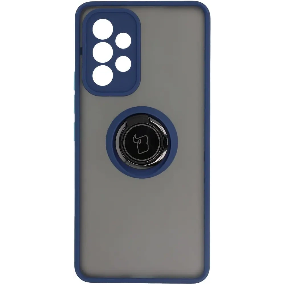 Hurtownia GSM - Bizon Case Hybrid Ring Samsung Galaxy A53 5G fumuriu cu un cadru albastru marin - BIZ1154 - {ean13} - Hurt