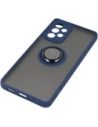 Wholesale Bizon Case Hybrid Ring Samsung Galaxy A53 5G smoky with a navy blue frame - BIZ1154 - {ean13} - Hurt