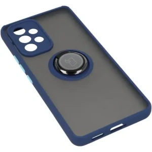 Wholesale Bizon Case Hybrid Ring Samsung Galaxy A53 5G smoky with a navy blue frame - BIZ1154 - {ean13} - Hurt