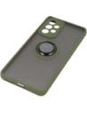 Hurtownia GSM - Etui z uchwytem na palec Bizon Case Hybrid Ring do Samsung Galaxy A53 5G przydymione z zieloną ramką - BIZ7506 - {ean13} - Hurt