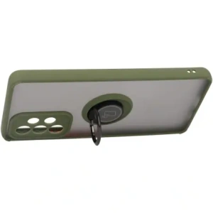 Hurtownia GSM - Bizon Caz Hybrid Ring Samsung Galaxy A53 5G fumuriu cu un cadru verde - BIZ7506 - {ean13} - Hurt