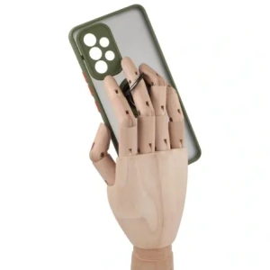 Wholesale Bizon Case Hybrid Ring Samsung Galaxy A53 5G smoky with a green frame - BIZ7506 - {ean13} - Hurt