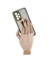 Hurtownia GSM - Etui z uchwytem na palec Bizon Case Hybrid Ring do Samsung Galaxy A53 5G przydymione z zieloną ramką - BIZ7506 - {ean13} - Hurt