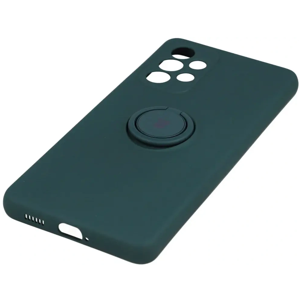 Hurtownia GSM - Etui Bizon Case Silicone Ring do Galaxy A53 5G, ciemnozielone - BIZ7508 - {ean13} - Hurt