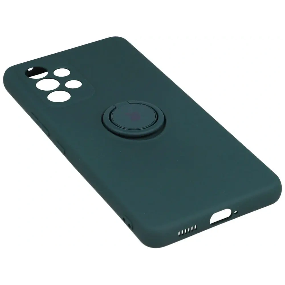Hurtownia GSM - Etui Bizon Case Silicone Ring do Galaxy A53 5G, ciemnozielone - BIZ7508 - {ean13} - Hurt
