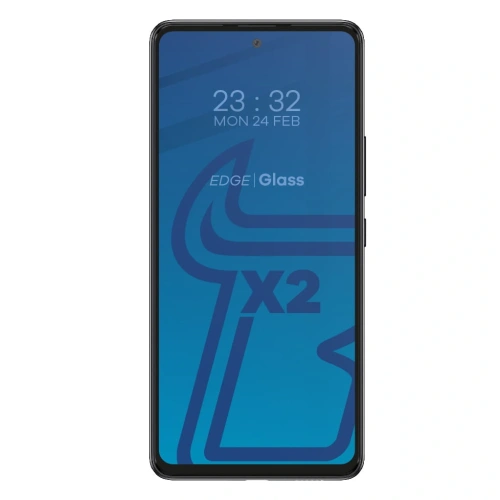 Szkło hartowane Bizon Glass Edge - [2 PACK] + ochrona na obiektyw Samsung Galaxy A53 czarne