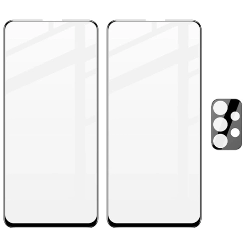 Szkło hartowane Bizon Glass Edge - [2 PACK] + ochrona na obiektyw Samsung Galaxy A53 czarne