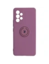 Bizon Case Silicone Ring Samsung Galaxy A53 5G violet închis