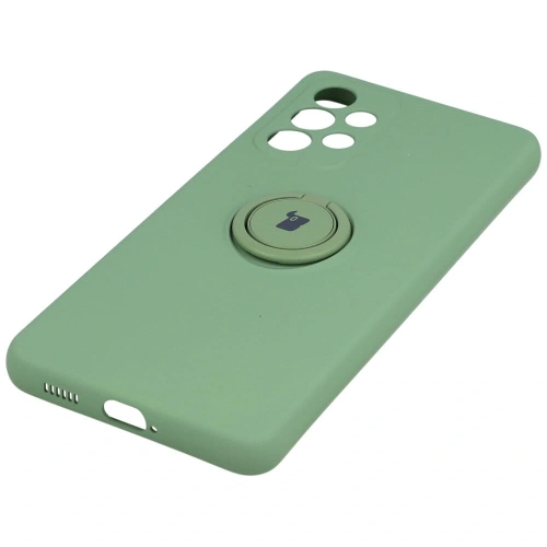 Etui Bizon Case Silicone Ring do Samsung Galaxy A53 5G jasnozielone