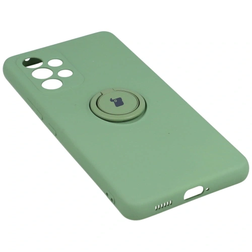 Etui Bizon Case Silicone Ring do Samsung Galaxy A53 5G jasnozielone