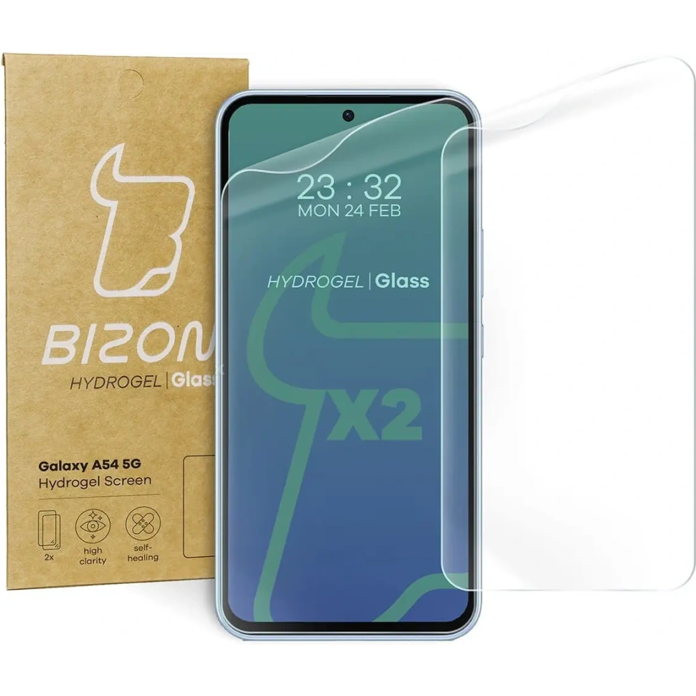 Hurtownia GSM - Folia hydrożelowa na ekran Bizon Glass Hydrogel do Samsung Galaxy A54 5G [2 PACK] - BIZ1172 - {ean13} - Hurt