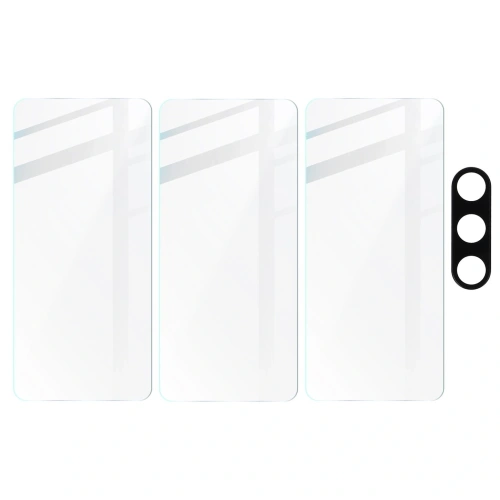 3x Szkło na ekran + szkło na aparat BIZON Clear 2 do Samsung Galaxy A54 5G