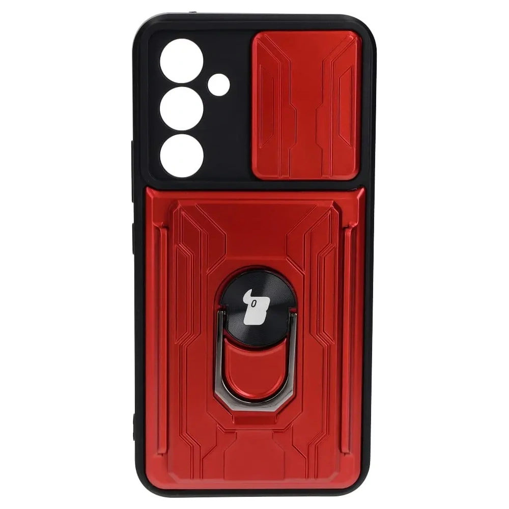 Wholesale Bizon Case Camshield Card Slot Ring Samsung Galaxy A54 5G red - BIZ7517 - {ean13} - Hurt