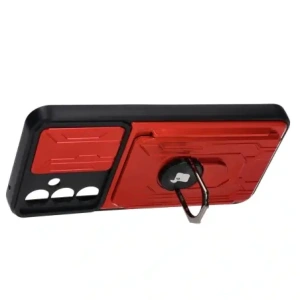 Wholesale Bizon Case Camshield Card Slot Ring Samsung Galaxy A54 5G red - BIZ7517 - {ean13} - Hurt