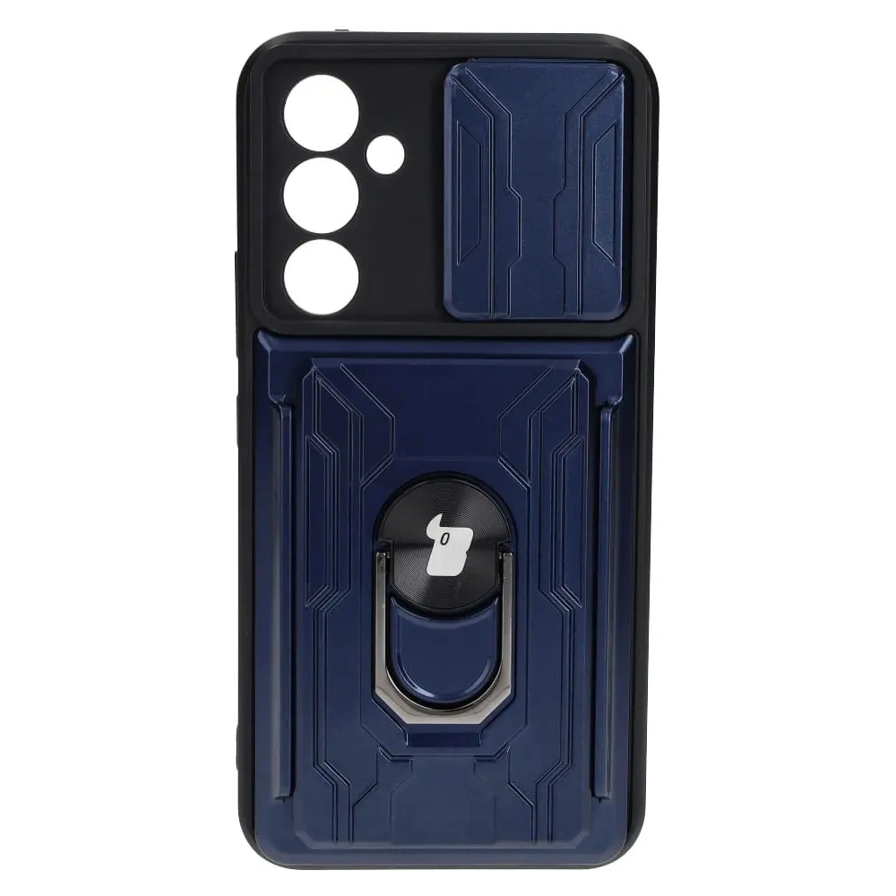 Hurtownia GSM - Etui Bizon Case Camshield Card Slot Ring do Samsung Galaxy A54 5G granatowe - BIZ7518 - {ean13} - Hurt