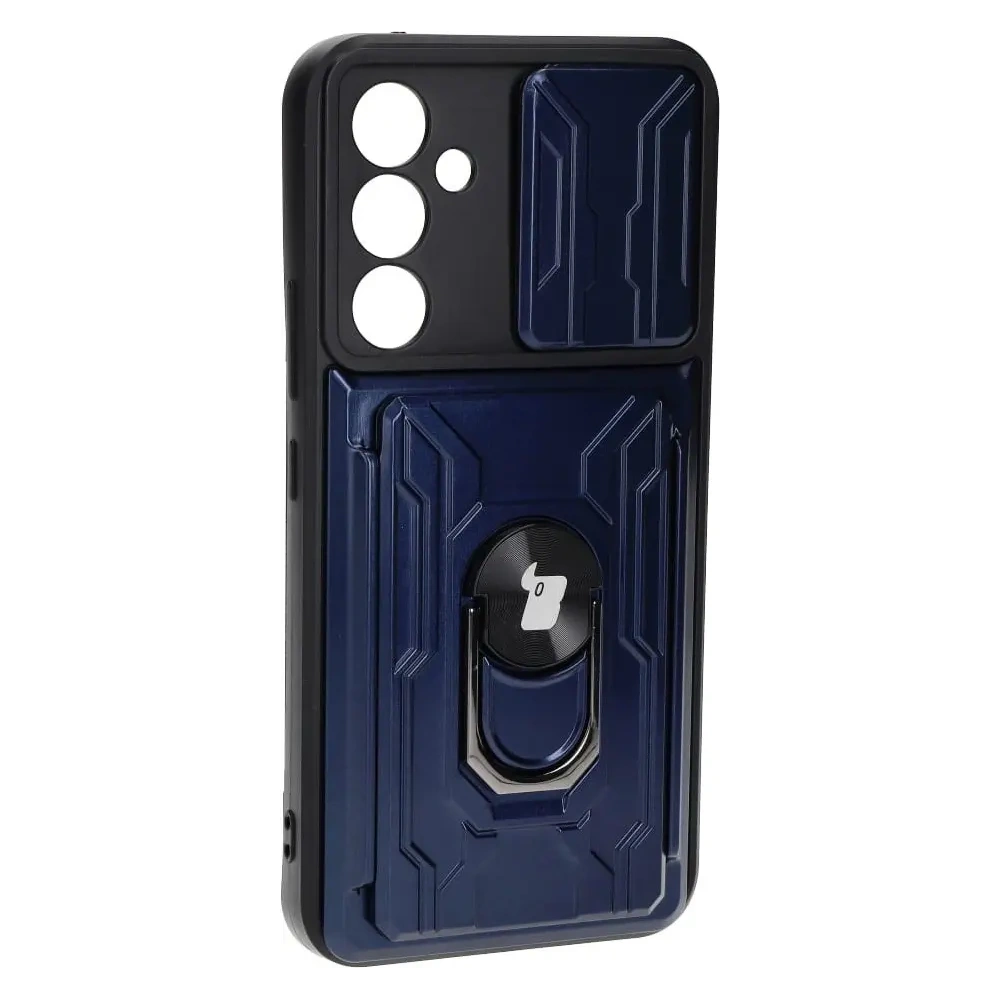 Hurtownia GSM - Etui Bizon Case Camshield Card Slot Ring do Samsung Galaxy A54 5G granatowe - BIZ7518 - {ean13} - Hurt