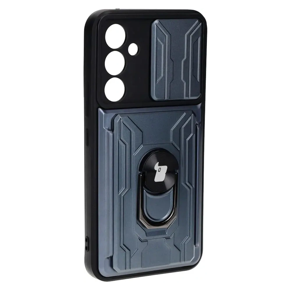 Hurtownia GSM - Etui Bizon Case Camshield Card Slot Ring do Samsung Galaxy A54 5G szare - BIZ7519 - {ean13} - Hurt