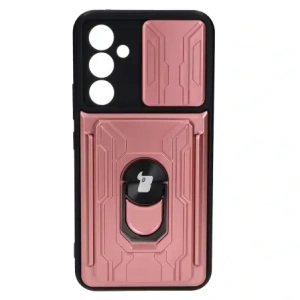 Wholesale Bizon Case Camshield Card Slot Ring Samsung Galaxy A54 5G light pink - BIZ7520 - {ean13} - Hurt