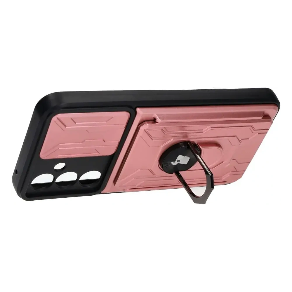 Hurtownia GSM - Bizon Case Camshield Card Slot Ring Samsung Galaxy A54 5G roz deschis - BIZ7520 - {ean13} - Hurt