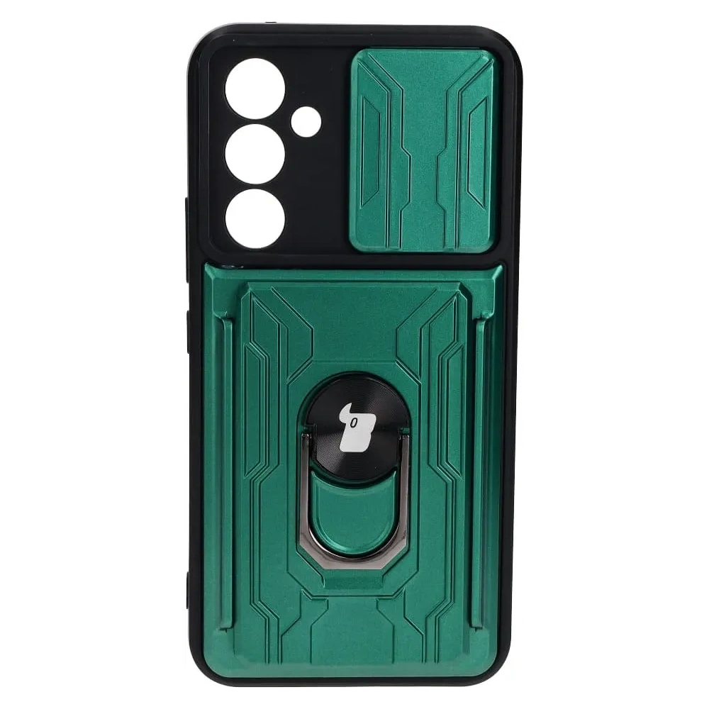 Wholesale Bizon Case Camshield Card Slot Ring Samsung Galaxy A54 5G green - BIZ7525 - {ean13} - Hurt