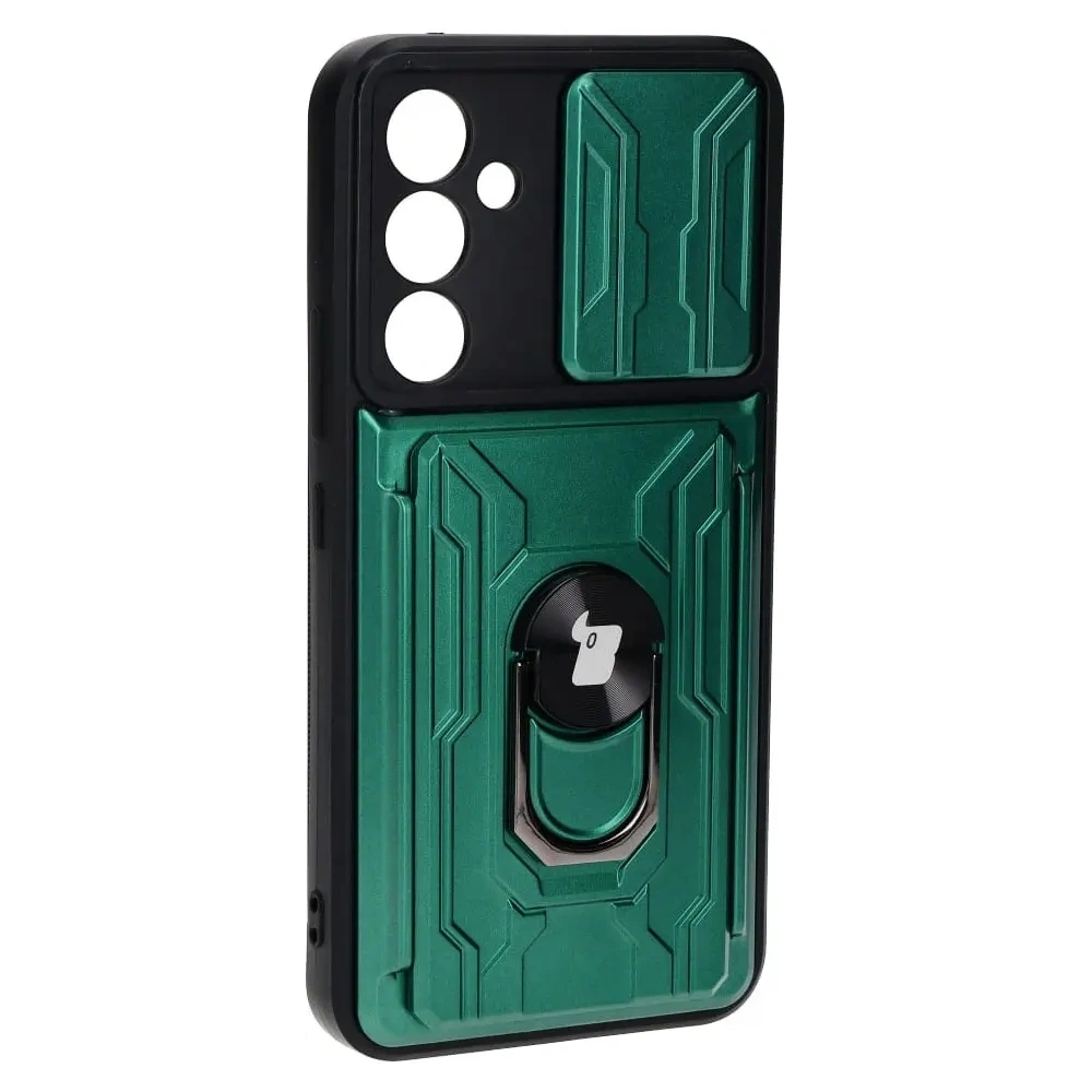 Wholesale Bizon Case Camshield Card Slot Ring Samsung Galaxy A54 5G green - BIZ7525 - {ean13} - Hurt