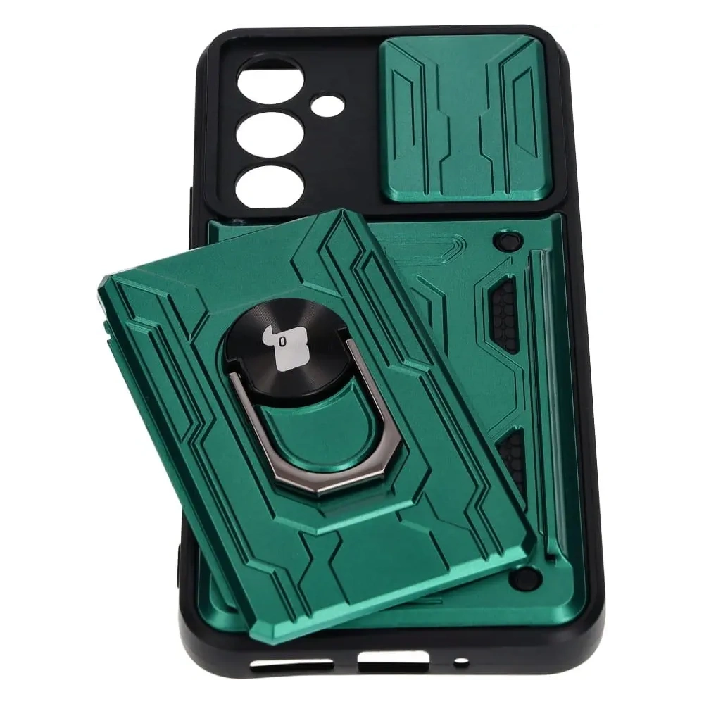 Wholesale Bizon Case Camshield Card Slot Ring Samsung Galaxy A54 5G green - BIZ7525 - {ean13} - Hurt