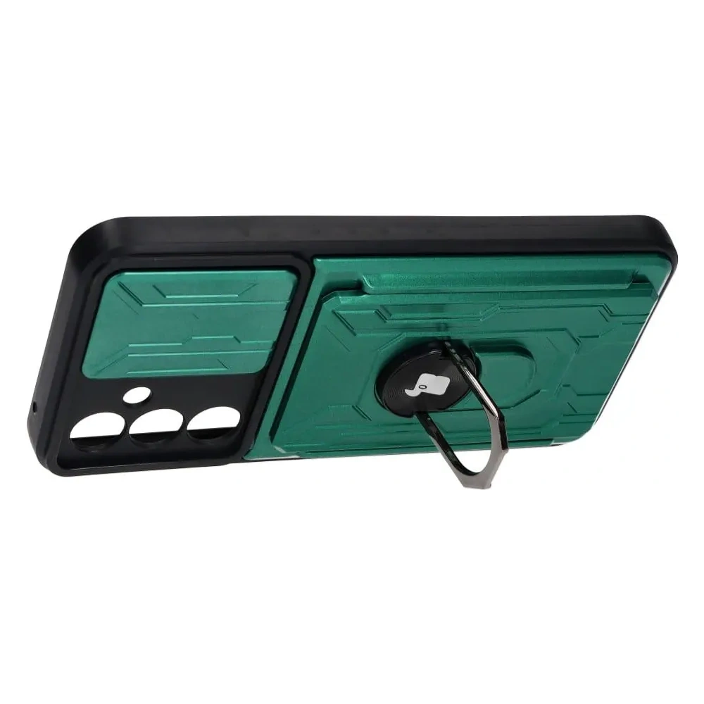 Wholesale Bizon Case Camshield Card Slot Ring Samsung Galaxy A54 5G green - BIZ7525 - {ean13} - Hurt