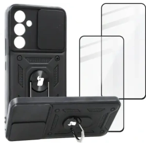Wholesale Bizon Case Camshield Pack case + 2x screen glass Samsung Galaxy A54 5G black - BIZ7526 - {ean13} - Hurt