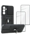 Bizon Case Camshield Pack case + 2x screen glass Samsung Galaxy A54 5G black