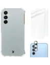 Etui + 2x sklo na obrazovku + objektiv Bizon Case Clear Pack do Samsung Galaxy A54 5G průhledné