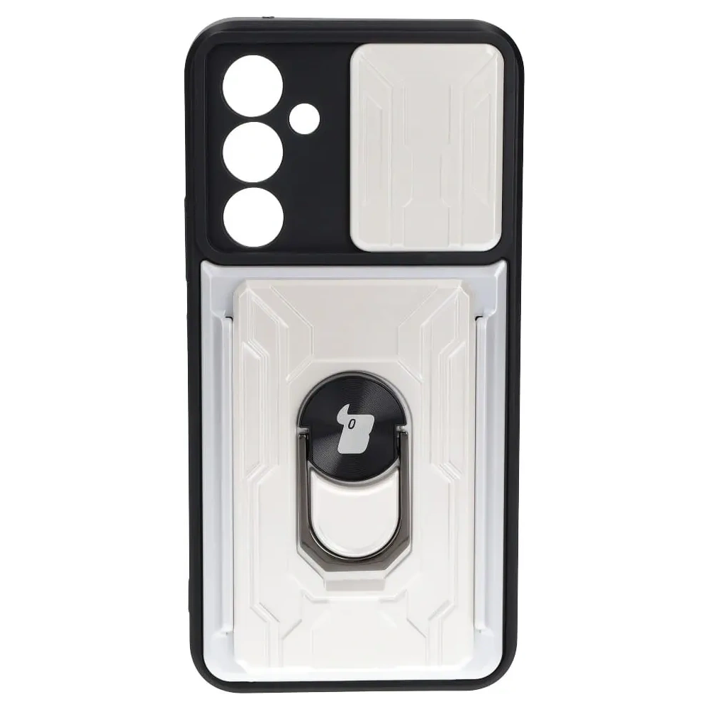 Wholesale Bizon Case Camshield Card Slot Ring Samsung Galaxy A54 5G white - BIZ7533 - {ean13} - Hurt
