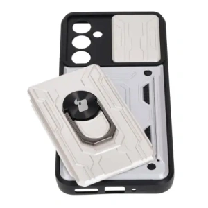 Wholesale Bizon Case Camshield Card Slot Ring Samsung Galaxy A54 5G white - BIZ7533 - {ean13} - Hurt