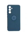 Etui Bizon Case Silicone Ring Sq do Samsung Galaxy A54 5G granatowe