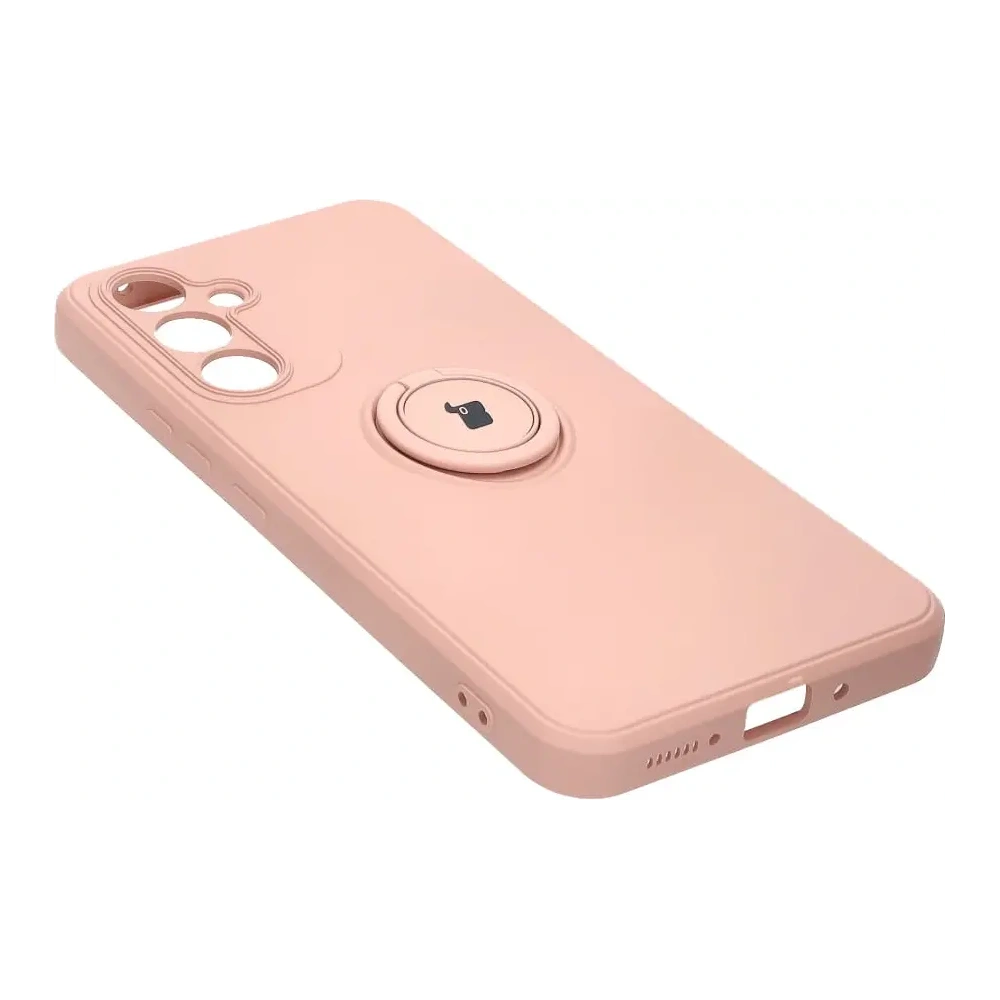 Hurtownia GSM - Etui Bizon Case Silicone Ring Sq do Samsung Galaxy A54 5G jasnoróżowe - BIZ7540 - {ean13} - Hurt