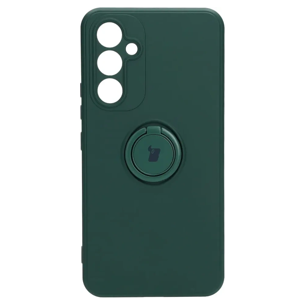 Hurtownia GSM - Etui Bizon Case Silicone Ring Sq do Samsung Galaxy A54 5G ciemnozielone - BIZ7541 - {ean13} - Hurt