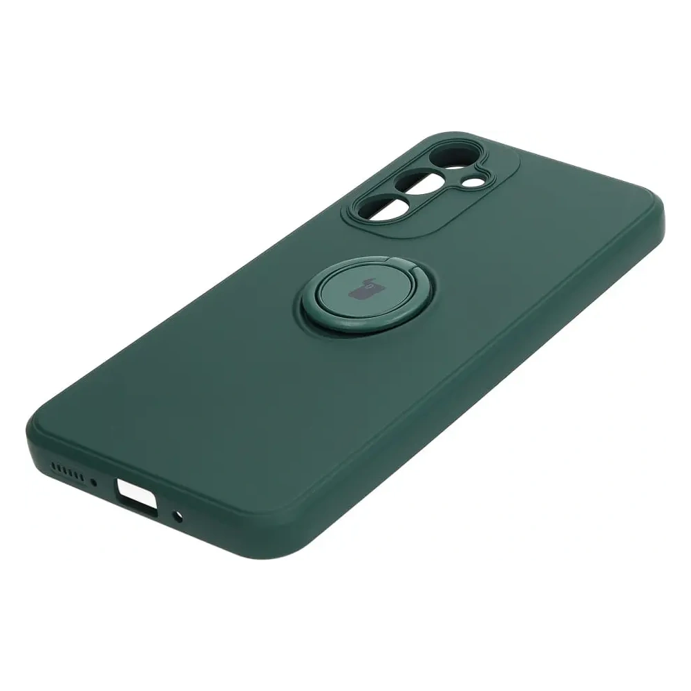 Hurtownia GSM - Etui Bizon Case Silicone Ring Sq do Samsung Galaxy A54 5G ciemnozielone - BIZ7541 - {ean13} - Hurt
