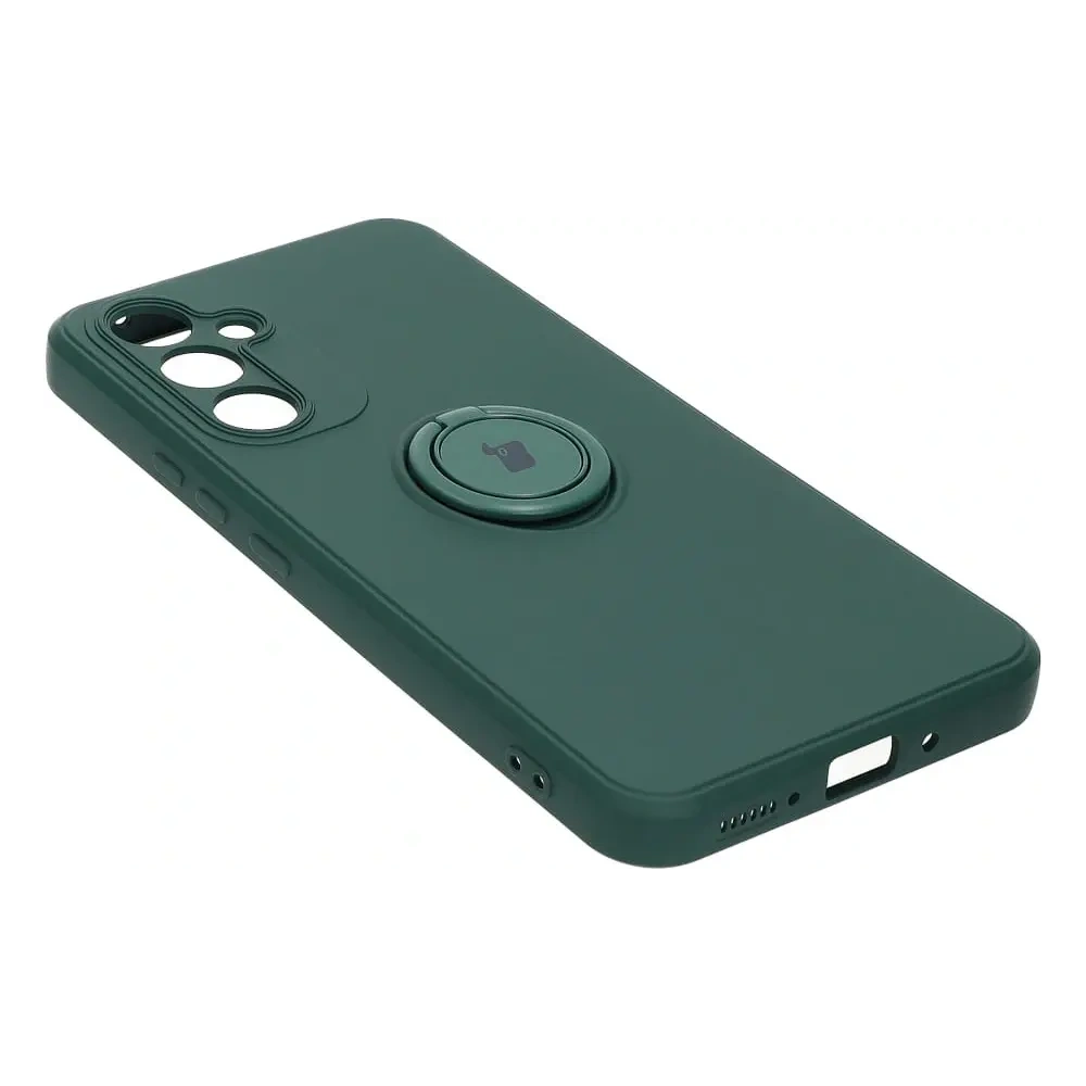 Hurtownia GSM - Etui Bizon Case Silicone Ring Sq do Samsung Galaxy A54 5G ciemnozielone - BIZ7541 - {ean13} - Hurt