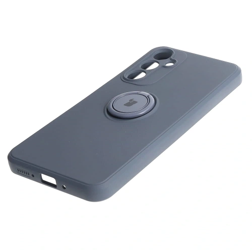 Etui Bizon Case Silicone Ring Sq do Samsung Galaxy A54 5G szare
