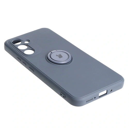 Etui Bizon Case Silicone Ring Sq do Samsung Galaxy A54 5G szare
