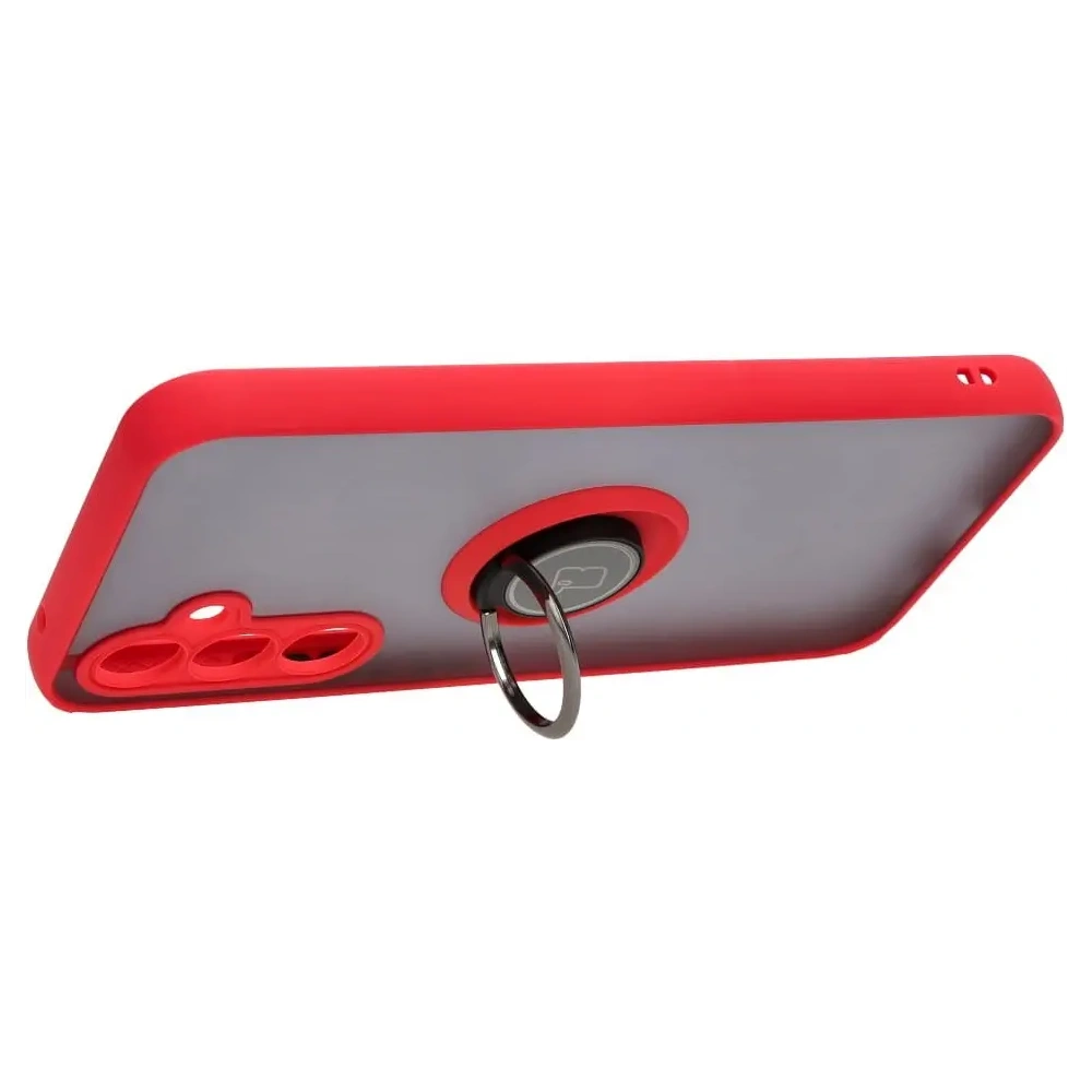 Hurtownia GSM - Bizon Case Hybrid Ring Samsung Galaxy A54 5G füstös, piros kerettel - BIZ7544 - {ean13} - Hurt